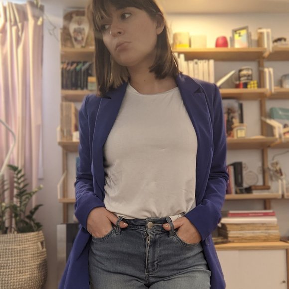 NWT Klein blue blazer - Picture 2 of 6